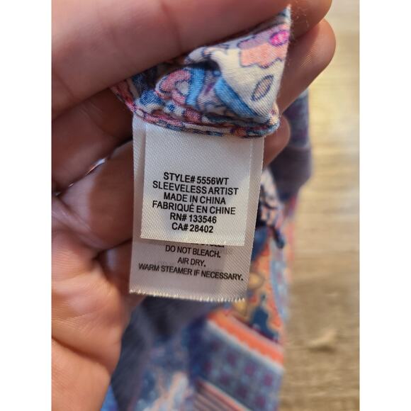 Crosby size 1 women's plus size boho tank - Picture 6 of 8